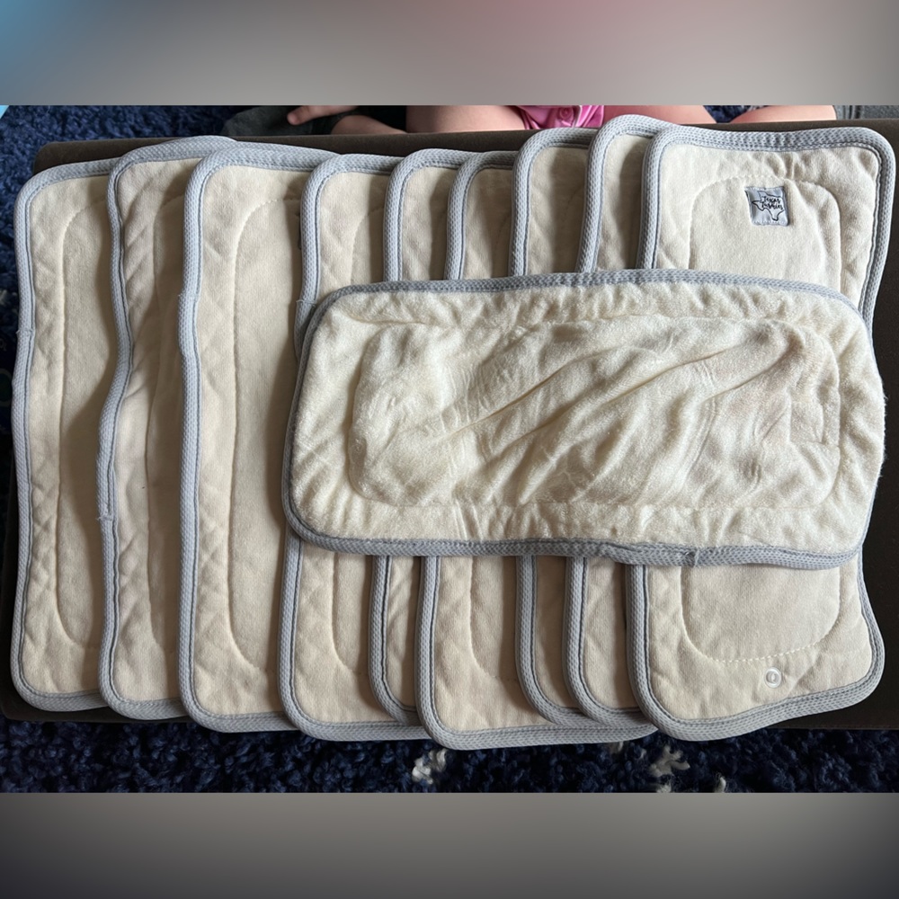 Texas Tushies XL 6-Layer hemp/cotton/bamboo Diaper Inserts